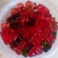 Cara's cooksnap of when they made Vodka Gummy Bears.