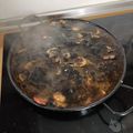 El cooksnap de Paula cuando hizo Arroz negro con chipirones.
