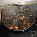 El cooksnap de Paula cuando hizo Arroz negro con chipirones.