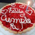 El cooksnap de Mariangeles Nievas cuando hizo Tarta de frutilla con crema de leche.