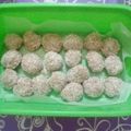 El cooksnap de Lidia Loli. cuando hizo Trufas de banana, avena y chocolate, súper saludable.🍫🍌.