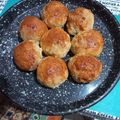 El cooksnap de Juana Arrieta cuando hizo Bollitos de pan de polenta rellenos de manzana y pasas🍎 🌾.