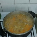 El cooksnap de Ines cuando hizo Locro criollo al disco.