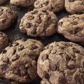 El cooksnap de Candela Jazmín cuando hizo Cookies de chocolate amargo con chips blancos 🖤.