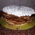 El cooksnap de Katerine Montesdeoca cuando hizo Torta Rogel o torta Alfajor.