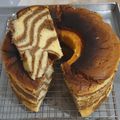 Cooksnap dari Veve untuk resep 510. Chiffon Cake Zebra Coklat Pandan #SeninSemangat