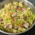 El cooksnap de Miguelo Ferrer Alberich cuando hizo Guiso de col y costillas de cerdo al chimichuri.