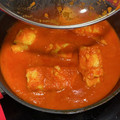 El cooksnap de Andrea AB cuando hizo Bacalao y merluza con tomate ensayando para Semana Santa.