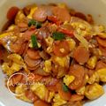 Cooksnap dari Nayakahiro's Kitchen untuk resep Nasi Gila Bakso Sosis Telur