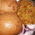 mitu jha's cooksnap of when they made Pav bhaji.