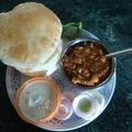 Asha Sharma's cooksnap of when they made Chole-Bhature.