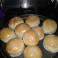 El cooksnap de Gaby cuando hizo Pan para hamburguesas.