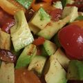 nelchonik's cooksnap of when they made The Health Salad - Avocado & Tri Color Cherry Tomato Salad.