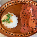 El cooksnap de Alan Carreon cuando hizo Mole rosa con pollo.