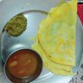 Sadhana Singh's cooksnap of when they made Moong daal cheela.