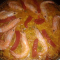 El cooksnap de Sandra cuando hizo Arroz con calamares y gambas.