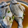 Adhi Wiee's cooksnap of when they made Steamed whole sea bream with oyster sauce.