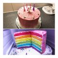franciadrazse Cooksnap-ja, amikor elkészítette a(z) Szivárvány torta receptet.