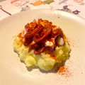 El cooksnap de Sara PA cuando hizo Pulpo a la gallega sobre puré de patata y coliflor.