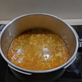 El cooksnap de Rosa cuando hizo Sopa de cocido vegana con kale 🥬 y bok choi.