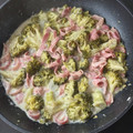 El cooksnap de Silvi cuando hizo Brócoli salteado con ajo y jamón dulce 😋.