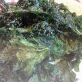 tattooedbaby's cooksnap of when they made Kickin' Garlic Kale Crisps.