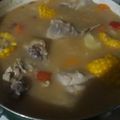 El cooksnap de Mariana Lopez cuando hizo Sopa de pollo y verduras.