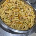 El cooksnap de Mauricio García cuando hizo Tallarines salteados (estilo peruano).