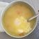 El cooksnap de Ana Pernas cuando hizo Caldo de pollo con fideos, zanahoria, cebolla y huevo cocido.