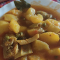 El cooksnap de David cuando hizo Patatas guisadas con calamar congelado.