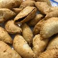 Pooja Singh's cooksnap of when they made Gujiya / karanji (Holi Special).