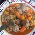 El cooksnap de Yaki cuando hizo Guiso de lentejas con pollo.