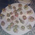 El cooksnap de Kryptonite Pink cuando hizo Aperitivos de pepino.