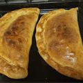 El cooksnap de Paula Gaffoglio cuando hizo CALZONE DE JAMÓN, QUESO, ACEITUNAS Y HUEVO sin levadura 🧀 🥓🥚.