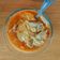 El cooksnap de guiomar cuando hizo Sopa de zanahoria y patatas a la mantequilla con pan tostado y queso gratinado.