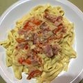 El cooksnap de Aldana Manriquez cuando hizo Tallarines o fideos caseros con y sin máquina 🍝.