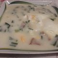 Keserűné Vanó Manyi Cooksnap-ja, amikor elkészítette a(z) Hagymaszár leves receptet.
