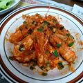 賴彤 的 干燒大蝦 Dry Fried Shrimps with Garlic and Scallions cooksnap
