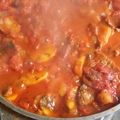 El cooksnap de Jorge Balej cuando hizo Bifes a la Portuguesa.