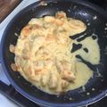 El cooksnap de Stephy Isaza Pernett cuando hizo Pechugas de pollo con brócoli en salsa Alfredo.