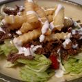 NCCook's cooksnap of when they made Pittsburgh Steak Salad.