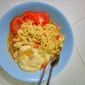 Cooksnap dari IndahDPratiwi untuk resep Mie Burung Dara Kuah Pedass