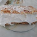 El cooksnap de Tere cuando hizo Milhojas de merengue Italiano.