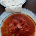 El cooksnap de AnGeliina Rmz BonaGa cuando hizo Salchichas con chipotle y catsup.