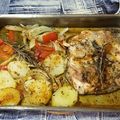 El cooksnap de Gilbert (Aprenent a la vida 📚♻️☯️) cuando hizo Contramuslos en parrilla con guarnición de patatas a lo pobre.