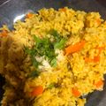 El cooksnap de Coonsu Torres cuando hizo Arroz amarillo con pollo.
