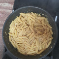 El cooksnap de Melanio Esteban cuando hizo Macarrones en salsa de cebolla.