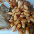 El cooksnap de Tomas Parres cuando hizo Pechugas de pollo con lubias y pisto.