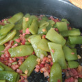 El cooksnap de Anuka cuando hizo Judías verdes con jamón.