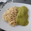 El cooksnap de Lily Monroy cuando hizo Spaghetti en salsa blanca.